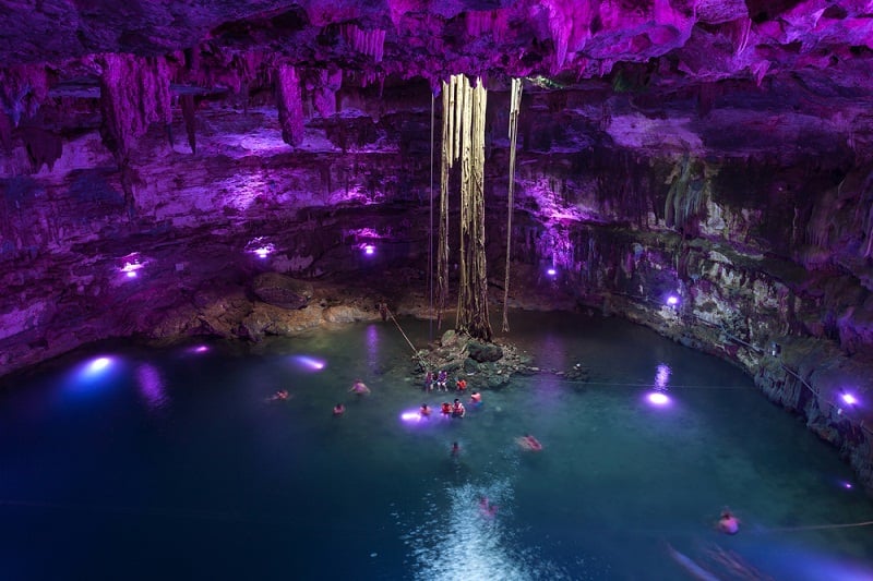 Los cenotes forman parte de los atractivos de la Riviera Maya.